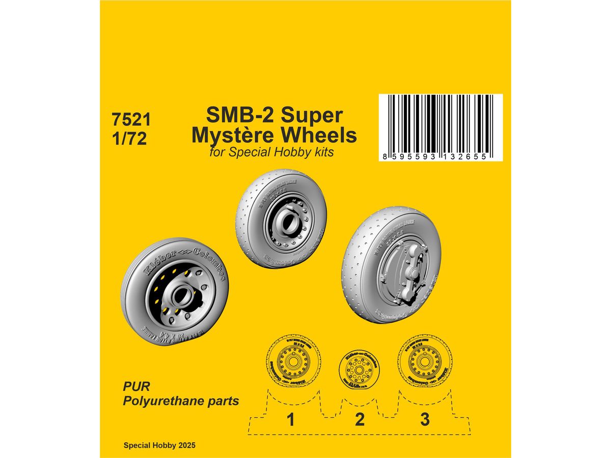 SMB-2 Super Mystere Wheels / for Special Hobby kits