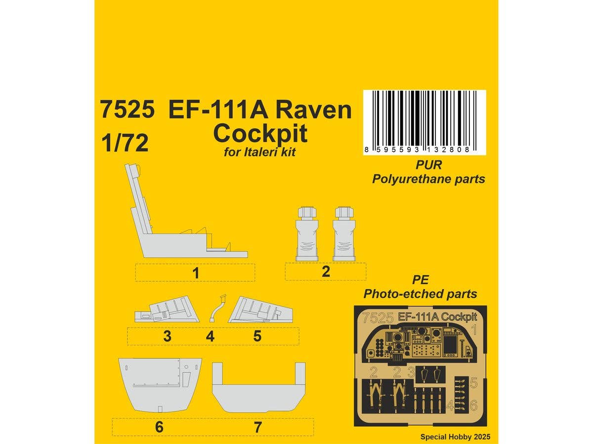 EF-111A Raven Cockpit / for Italeri kit