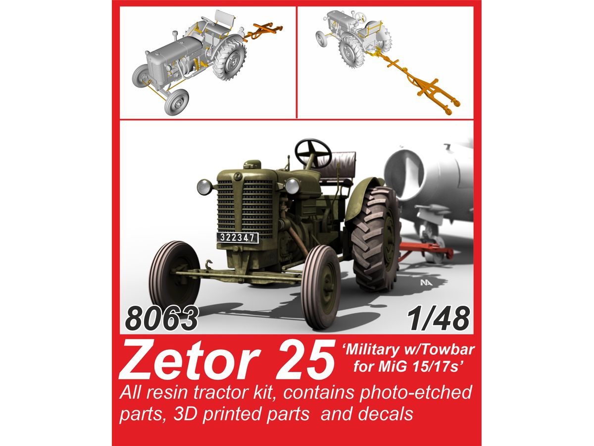Zetor 25 'Military w/Towbar for MiG 15/17s'
