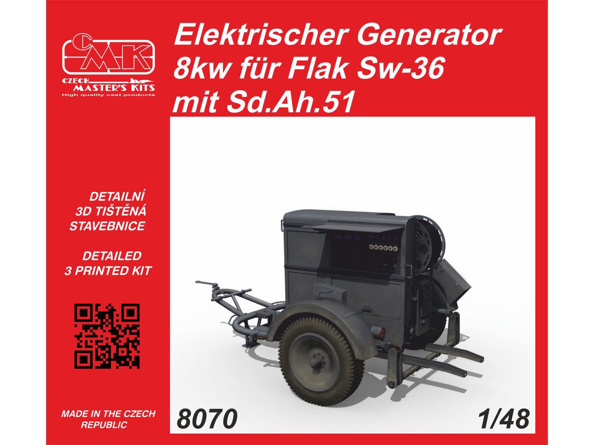 Elektrischer Generator 8kw fur Flak Sw-36 mit Sd.Ah.51