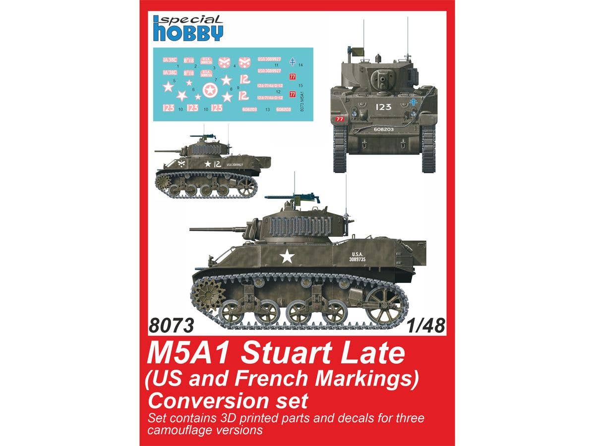M5A1 Stuart Late (US Army) Conversion set / for Tamiya kit