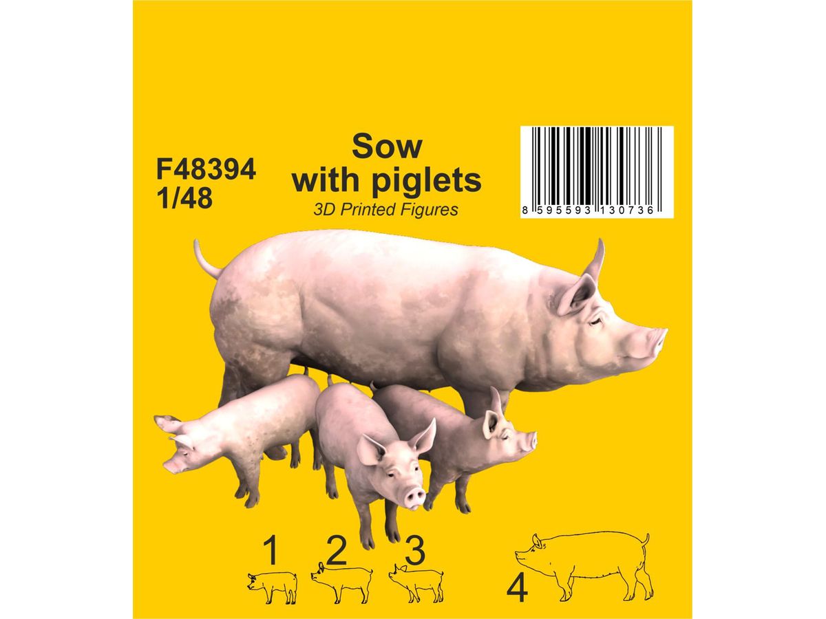 Sow with piglets
