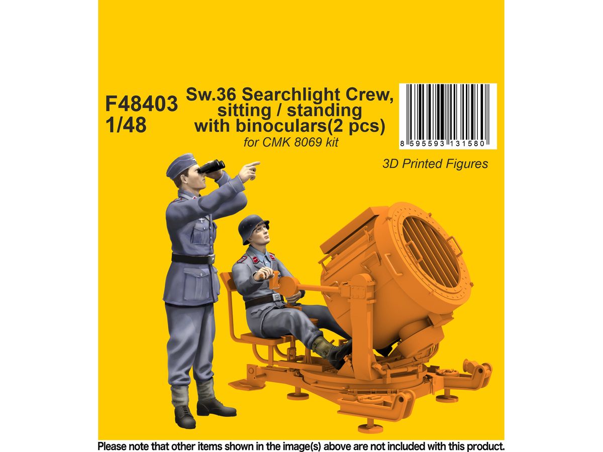 Sw.36 Searchlight Crew, sitting / standing with binoculars / for CMK