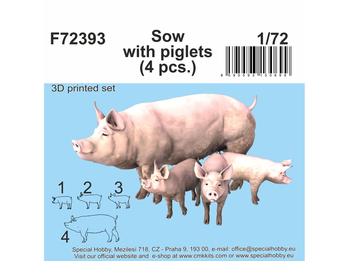 Sow with piglets