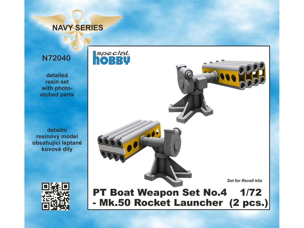 PT Boat Weapon Set No.4 - Mk.50 Rocket Launcher (2 pcs.)