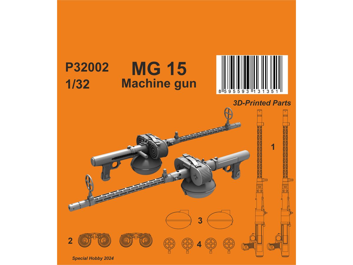 MG 15 Machine gun (2 pcs)
