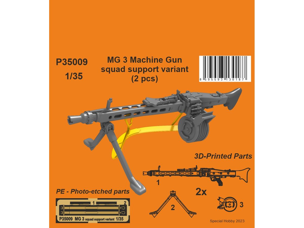 MG 3 Machine Gun - squad support variant (2 pcs)