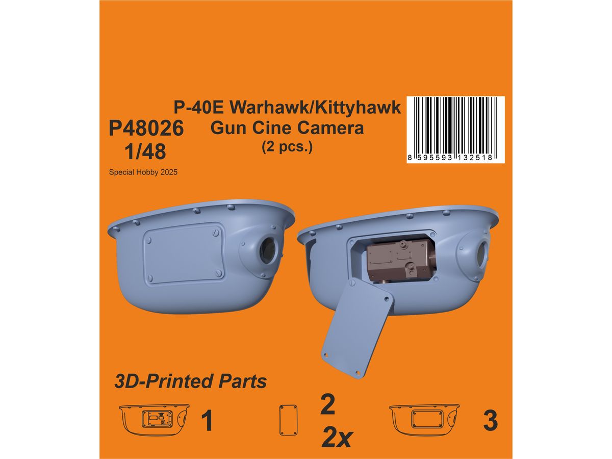 P-40E Warhawk/Kittyhawk Gun Cine Camera (N-2 type) / for Eduard kits
