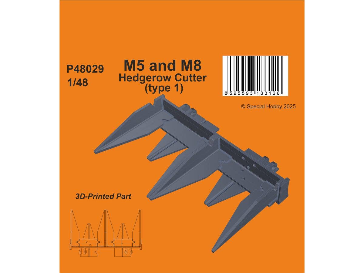 M5 and M8 Hedgerow Cutter (type 1) for Tamiya kits