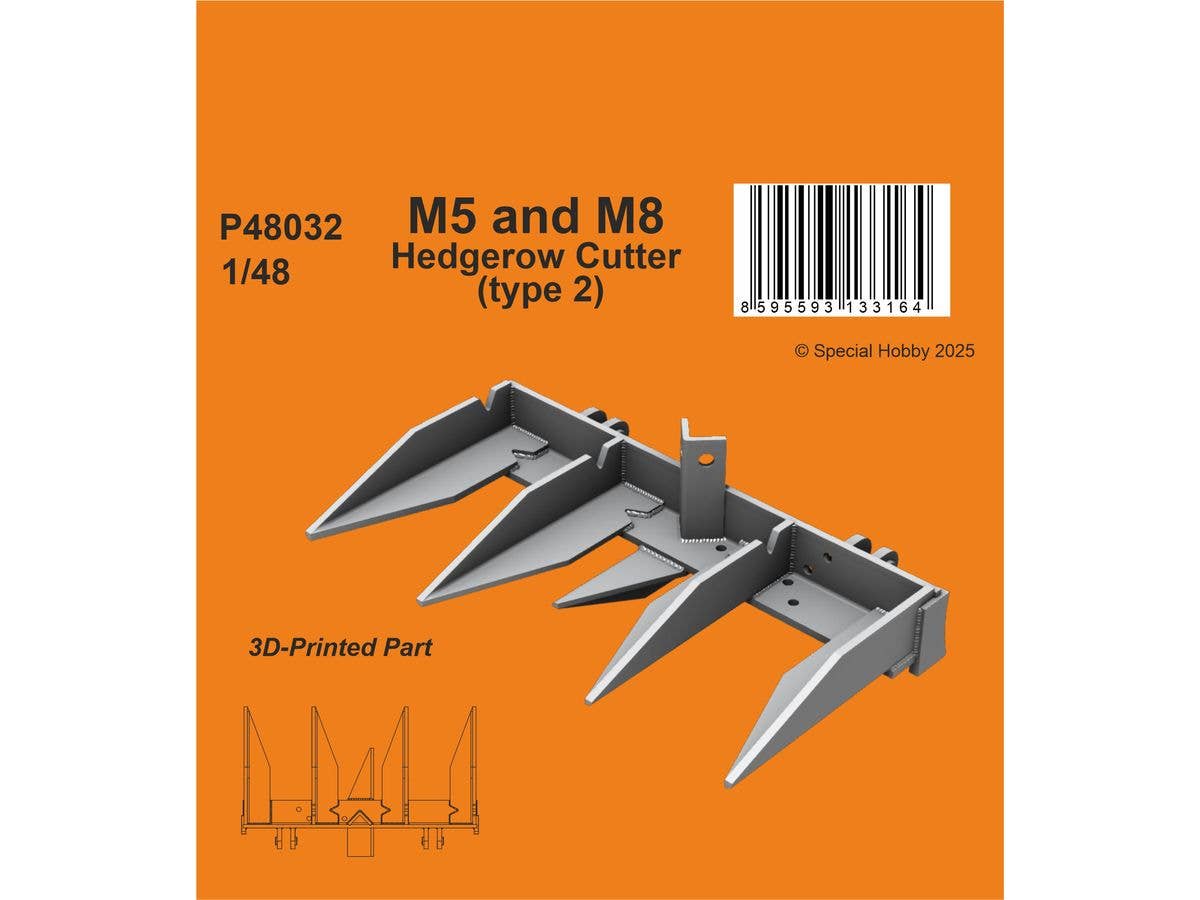 M5 and M8 Hedgerow Cutter (type 2) / for Tamiya kits