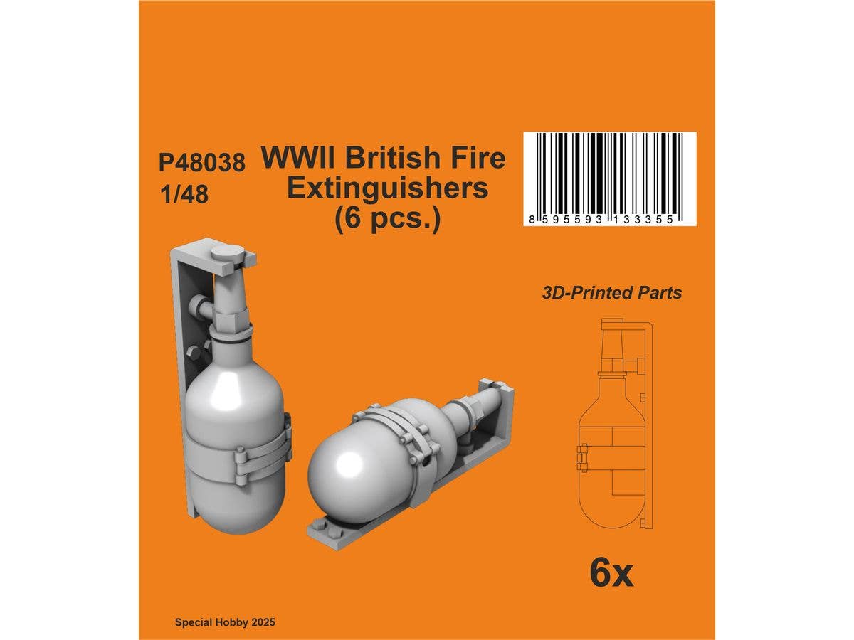 WWII British Fire Extinguishers(6 pcs.)