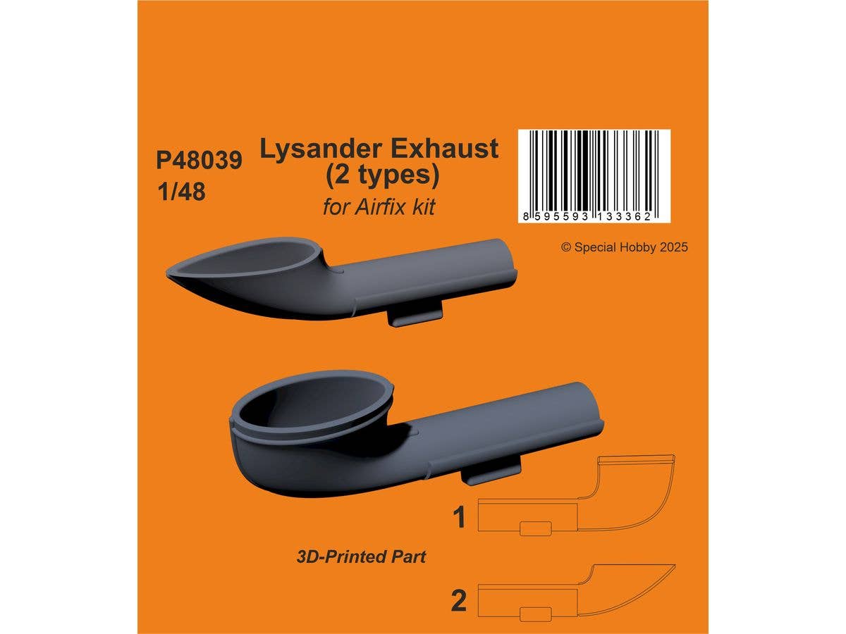 Lysander Exhaust (2 types)/ for Airfix kit