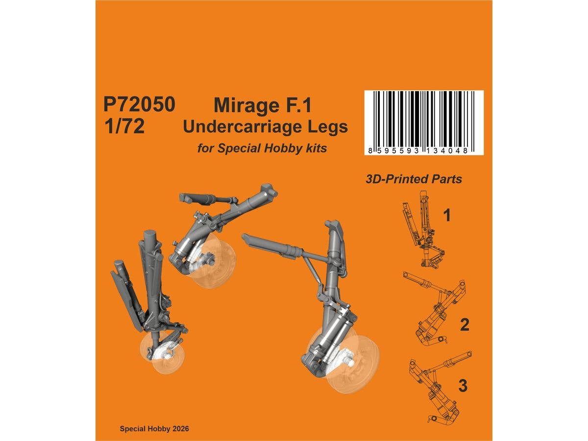 Mirage F.1 Undercarriage Legs / for Special Hobby kits