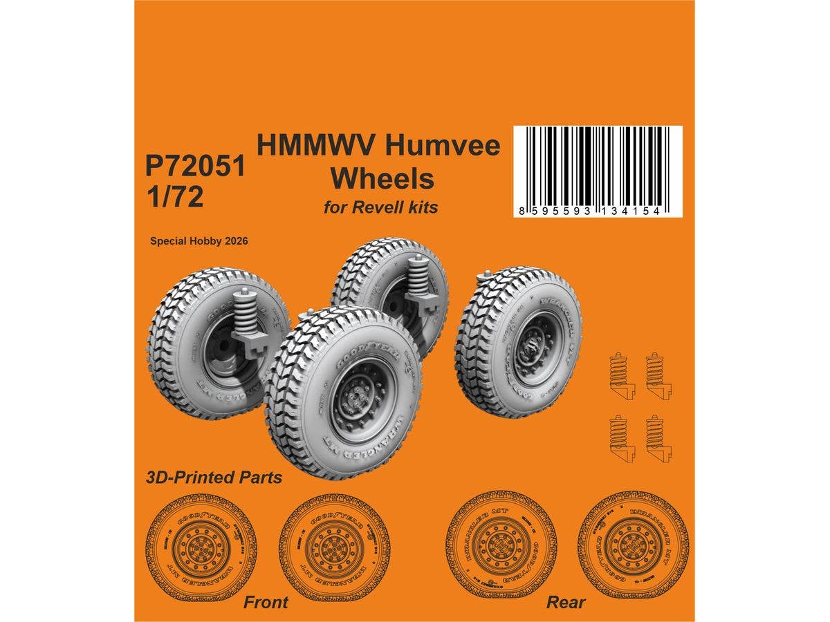 HMMWV Humvee Wheels / for Revell kits