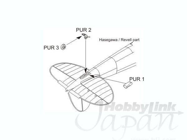 Heinkel He 111H -Tail whel bay set HAS | HLJ.com