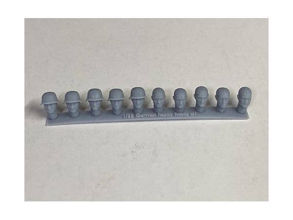 German Soldier Head Parts Happy
