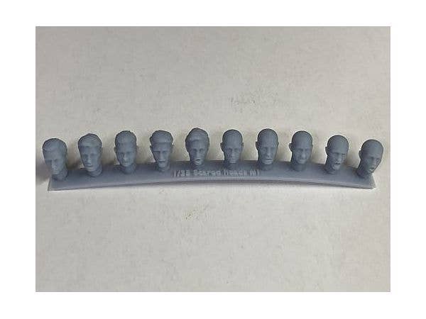 Caucasian Head Parts Fear / Terror Expression Set