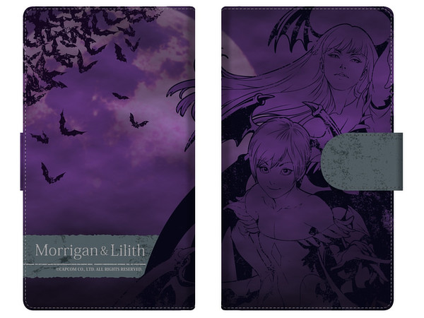 Darkstalkers Diary Smartphone Case for Multi-size (M) 01 Morrigan & Lilith