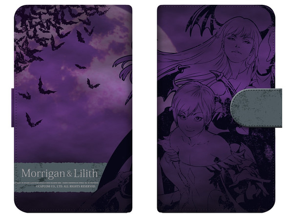 Darkstalkers Diary Smartphone Case for Multi-size (L) 01 Morrigan & Lilith