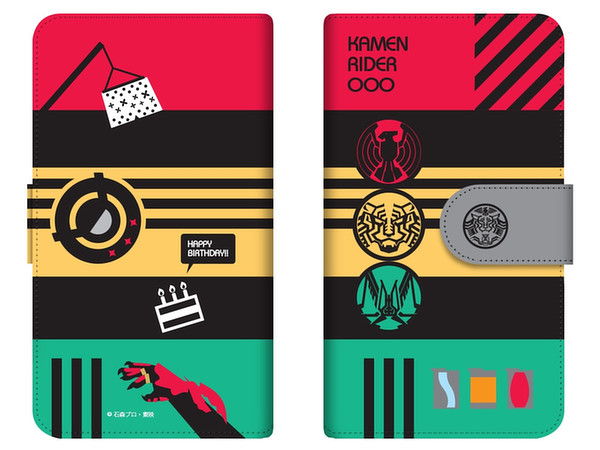 Heisei Kamen Rider Series Diary Smartphone Case for Multi Size (L) 03 Kamen Rider OOO