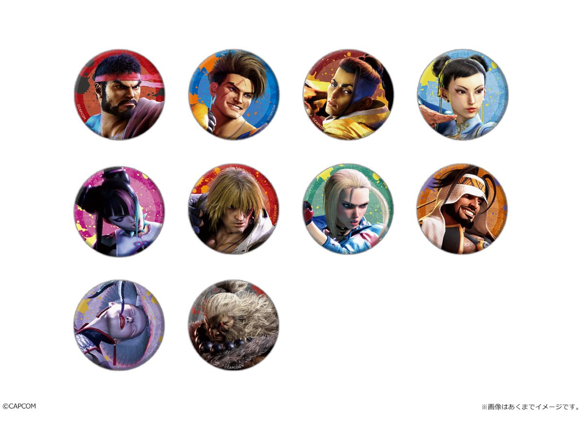 Street Fighter 6: Trading Mat Can Badge 1Box 10Pcs