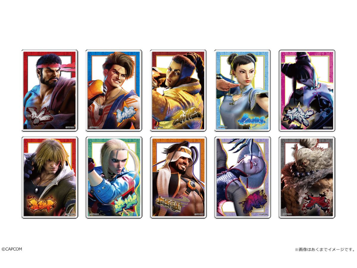 Street Fighter 6: Trading Acrylic Cards 1Box 10Pcs