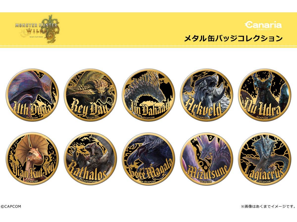 Monster Hunter Wilds: Metal Badge Collection 1 Box (10 Pcs)