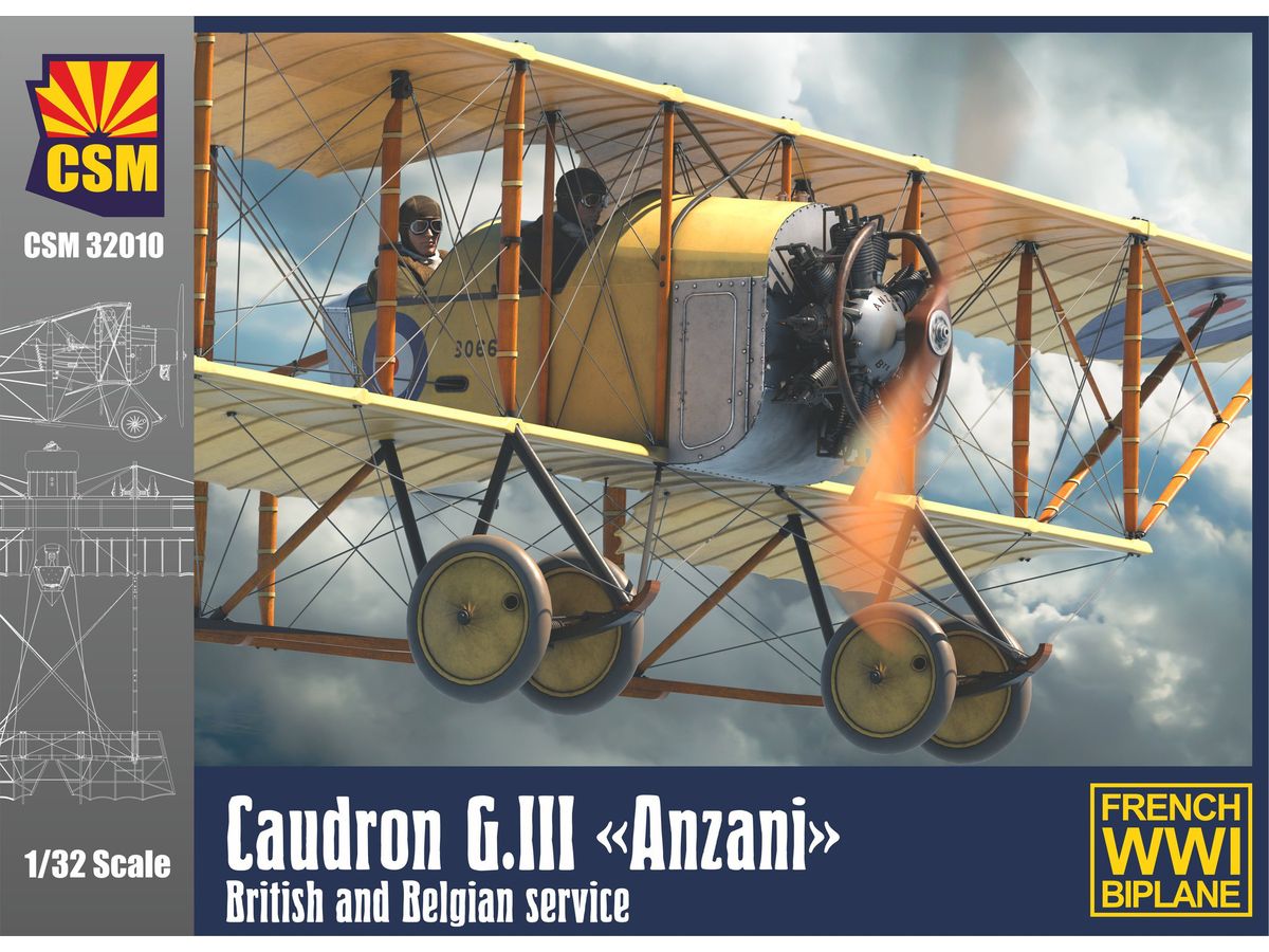 Caudron G.III Anzani, British and Belgian service