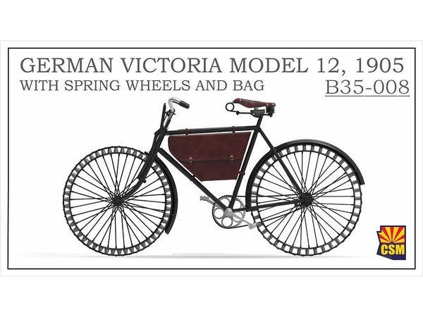 German Victoria Model 12, 1905, with spring wheels and bag
