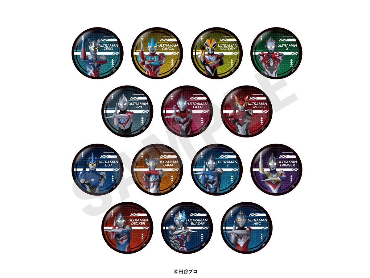 Ultraman Series: Trading Glitter Can Badge 1Box 14Pcs