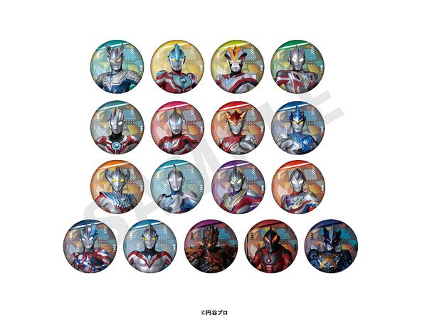 Ultraman Series: Trading Glitter Can Badge Vol.2 1Box 17Pcs