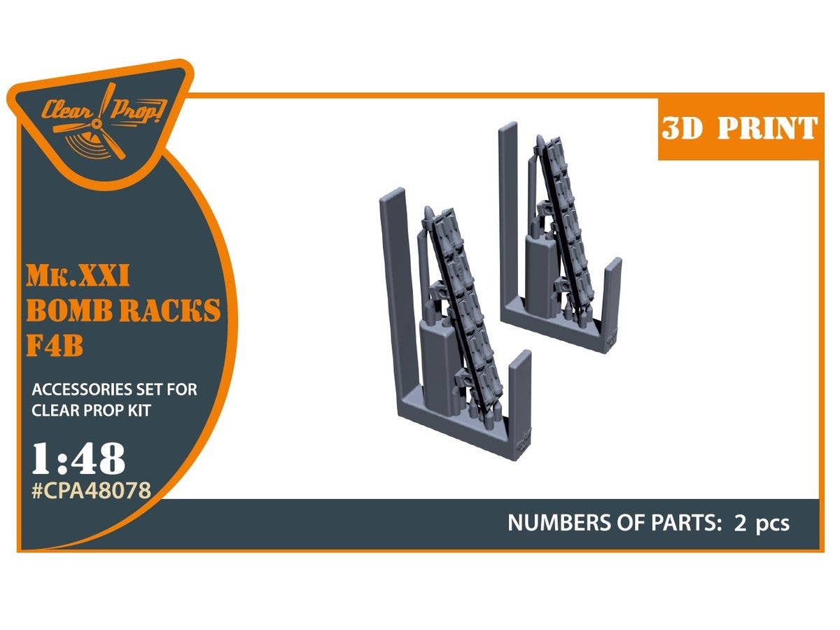 Mk.XXI Bomb Racks for F4B for Clear Prop!