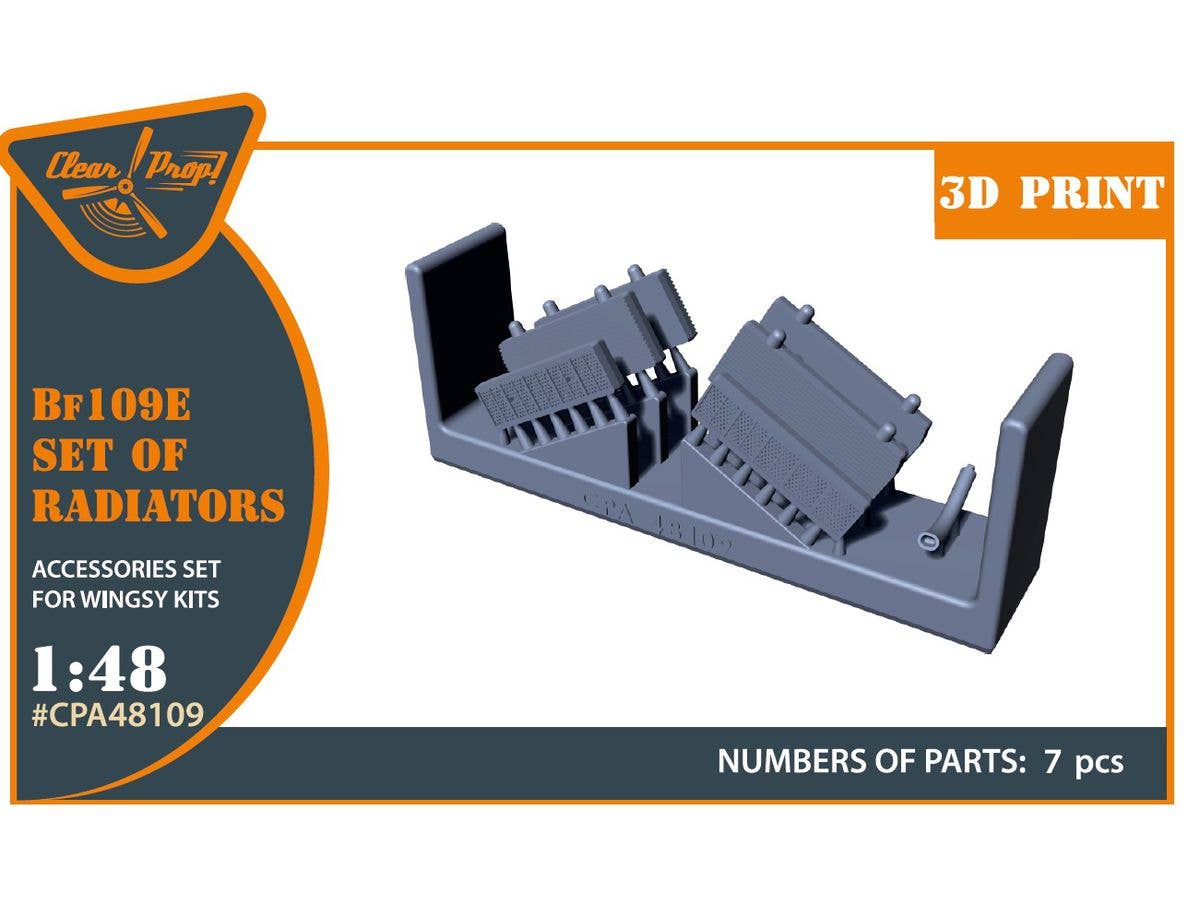 Bf109E set of radiators for Wingsy Kits