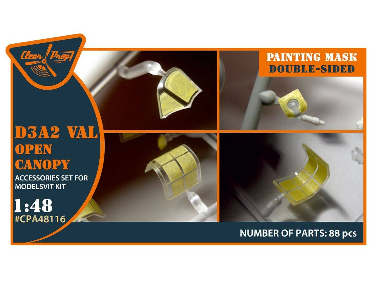 D3A2 Val Open Canopy double-sided mask for Wingsy Kits