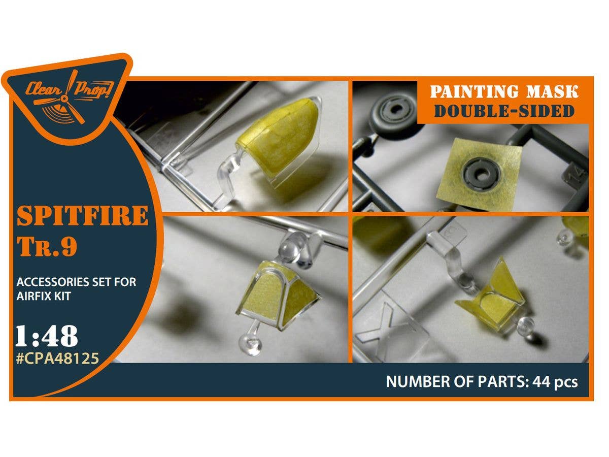 Spitfire TR.9 double-sided mask for Airfix