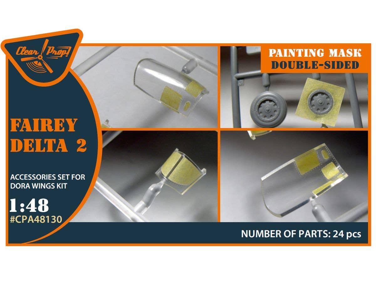 Fairey Delta 2 double-sided painting mask  for Dora Wings kit