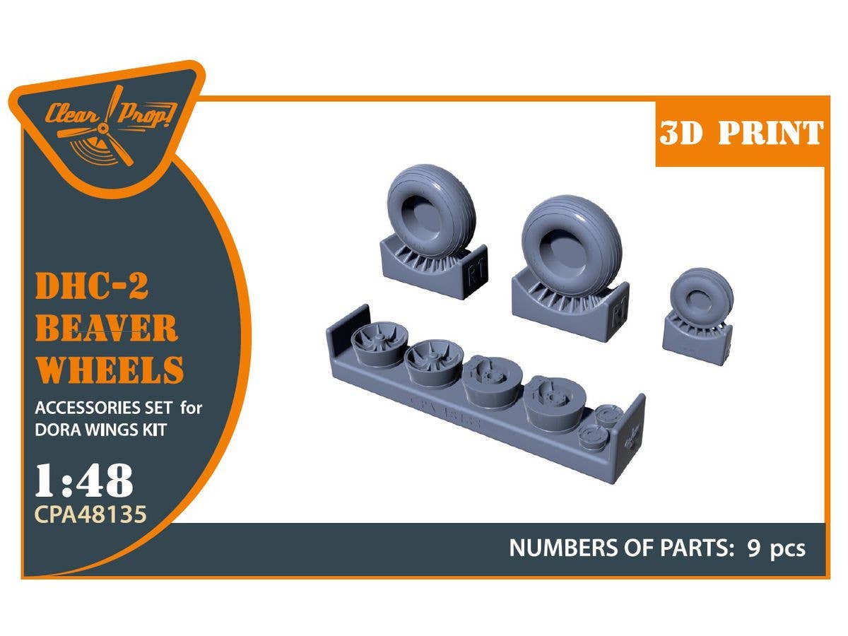 DHC-2 Beaver Wheels set for Dora Wings kit
