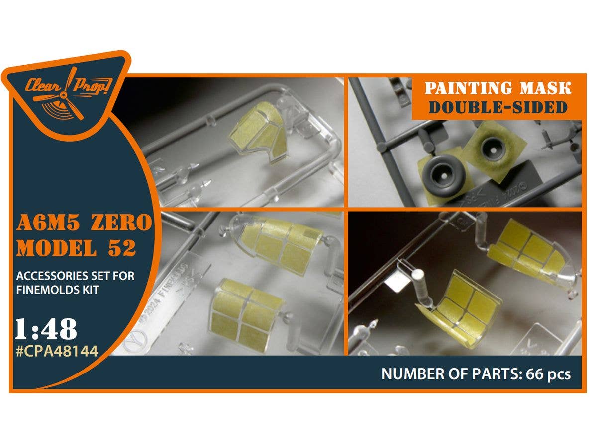 Zero A6M5a Model 52 double-sided painting mask for Fine Molds kit