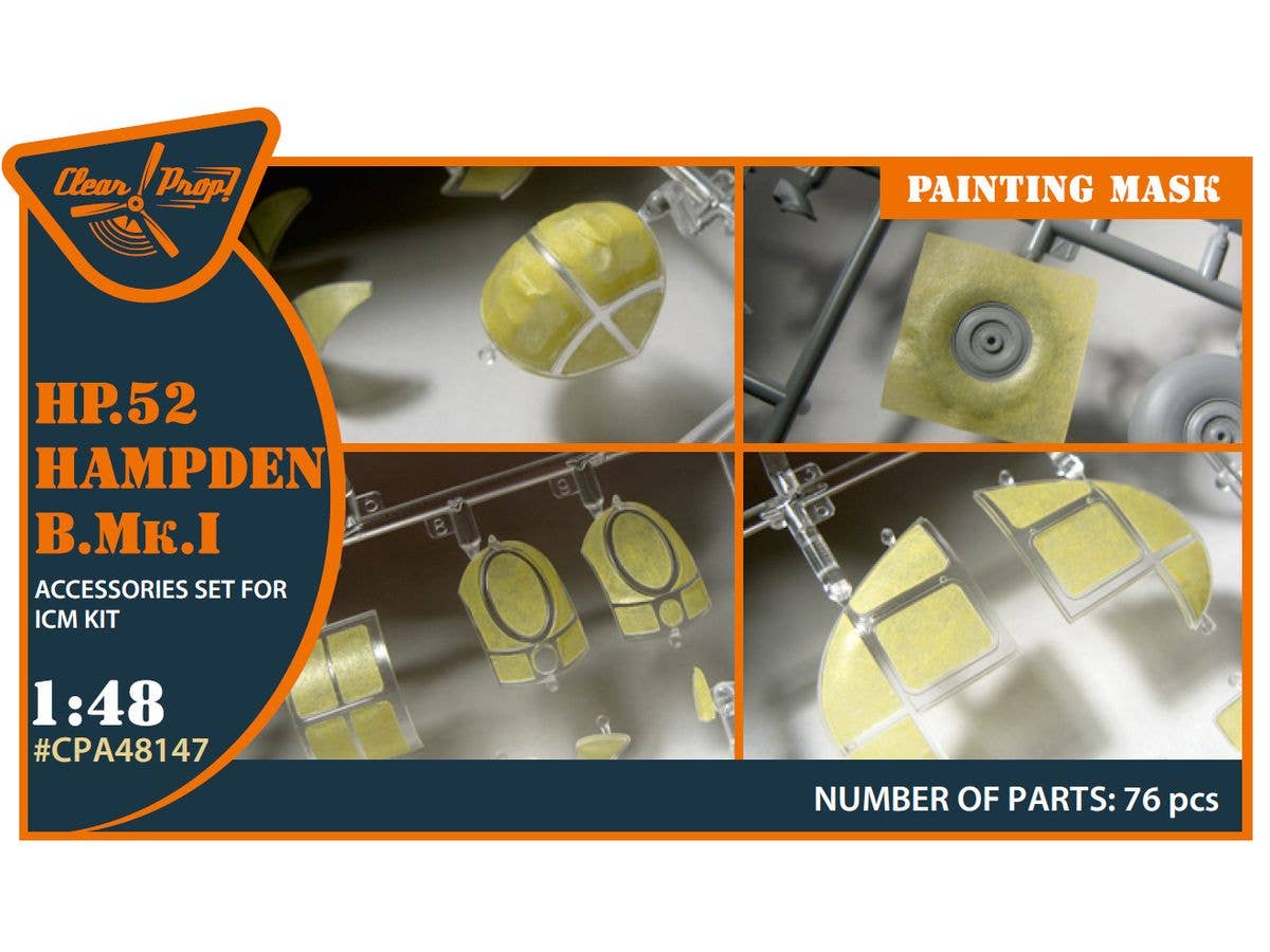 HP.52 Hampden B.Mk.I painting mask for ICM kit