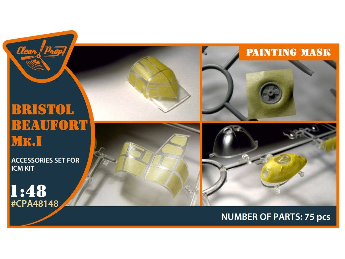 Beaufort Mk.I painting mask for ICM