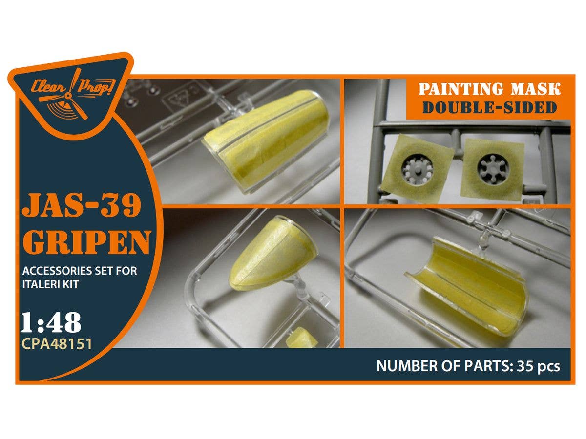 JAS 39 Gripen double-sided painting mask for Italeri kits