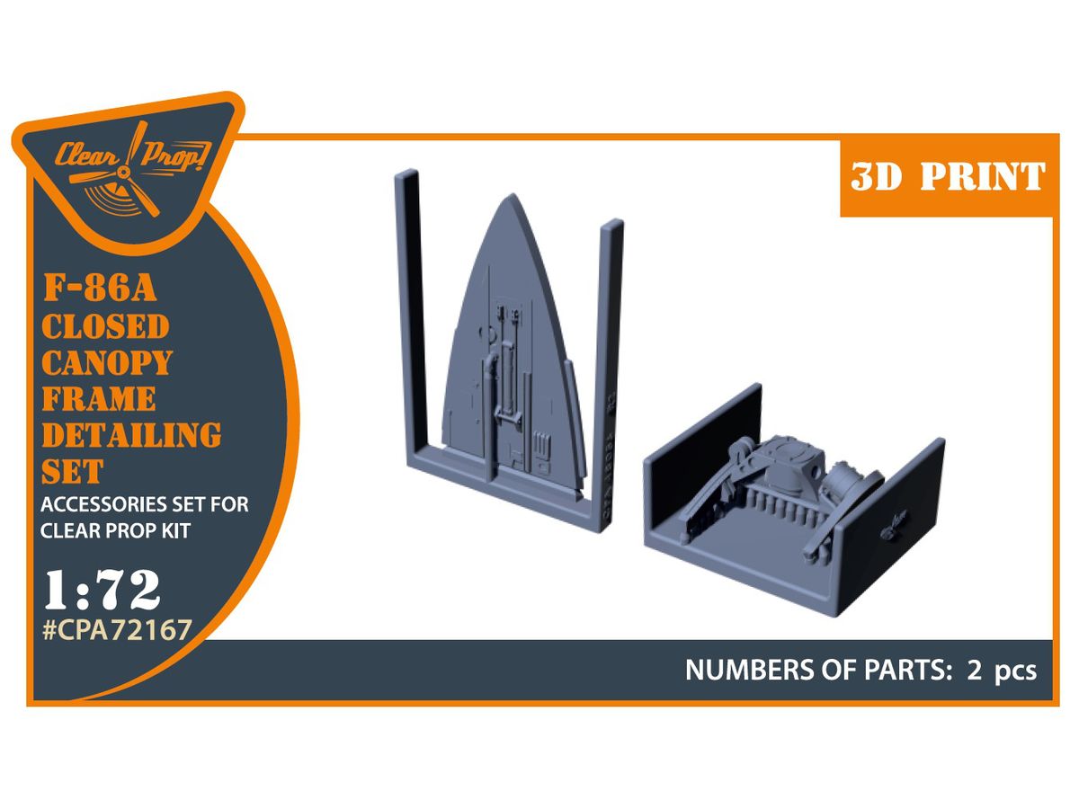F-86A closed canopy frame detailing set for CP kits