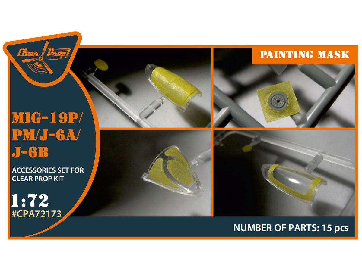 MiG-19P/PM/J-6A/J-6B painting mask on yellow kabuki paper for CP kits