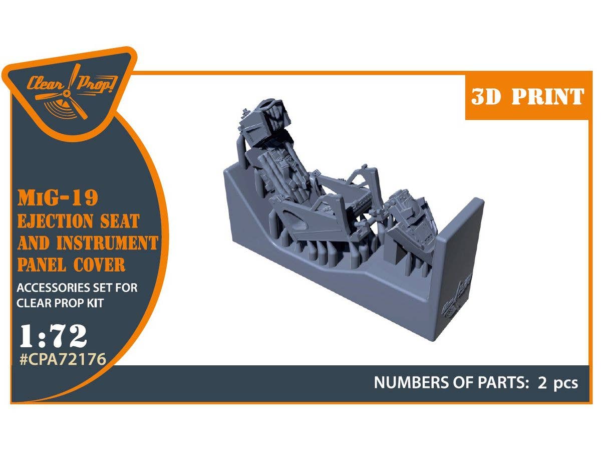 MiG-19 Ejection seat and instrument panel cover  for CP kits