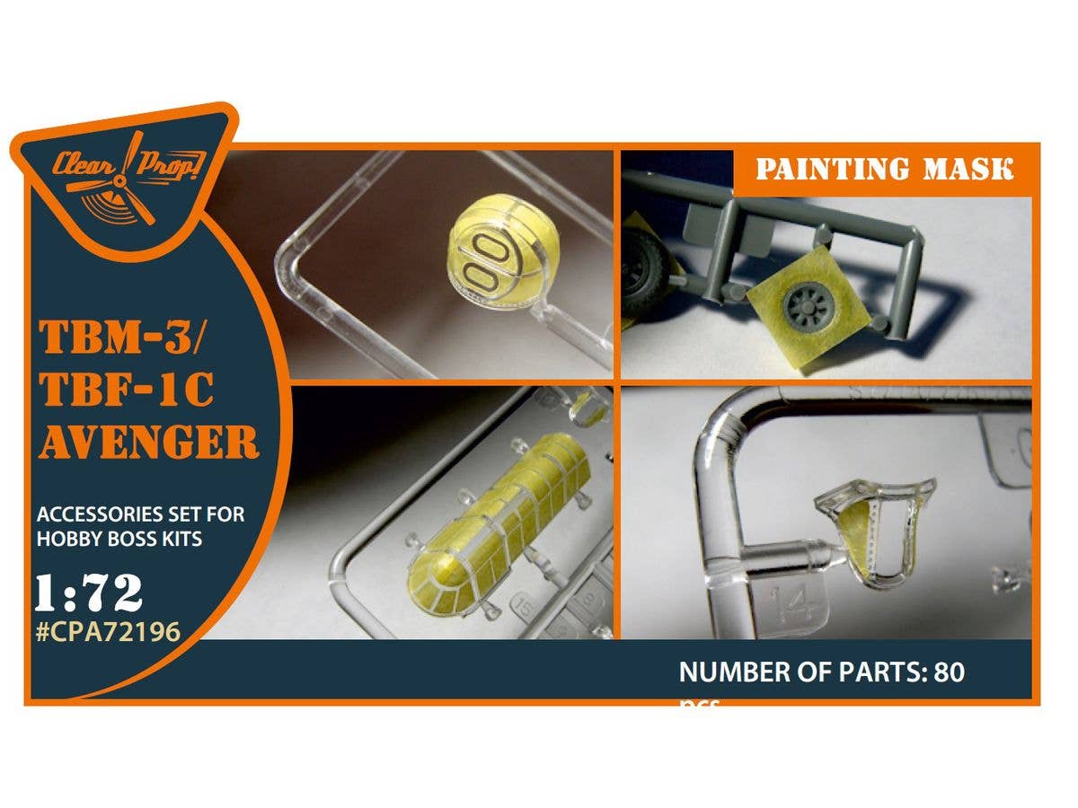 TBM-3/TBF-1C Avenger mask for Hobby Boss