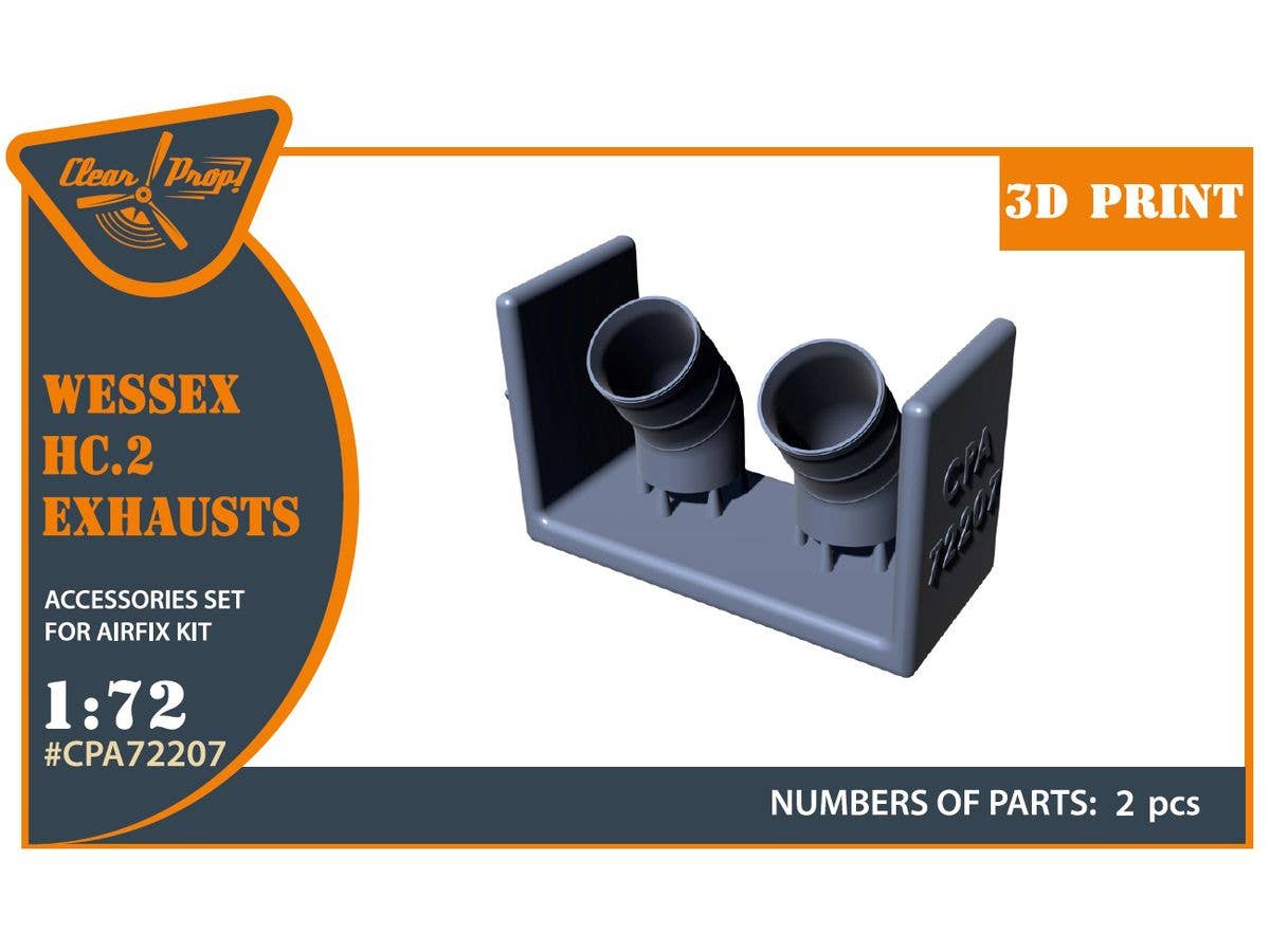 Wessex HC.2 Exhausts for Airfix