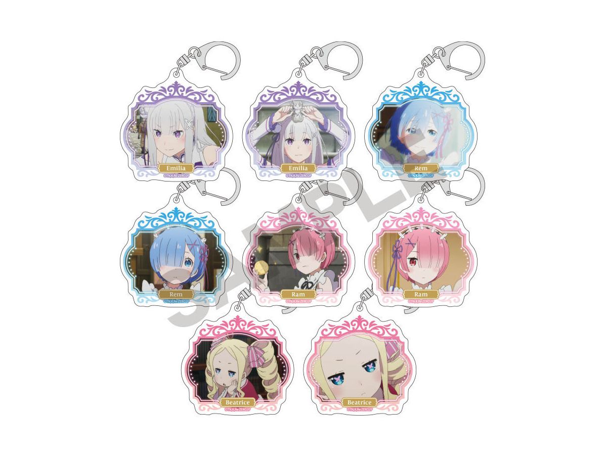 Re:Zero Starting Life in Another World: Trading Acrylic Keychain: 1Box (8pcs)