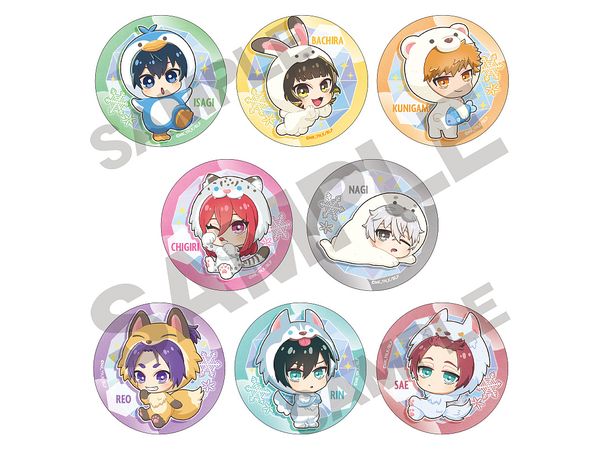 BLUE LOCK Trading Can Badge Kigurumi-nzu Cool 1Box 8pcs