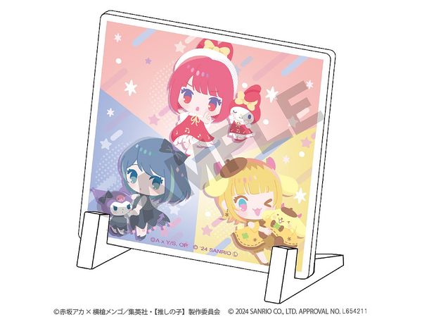 Oshinoko x Sanrio Characters Mini Acrylic Panel Oshinoko x Sanrio Characters B