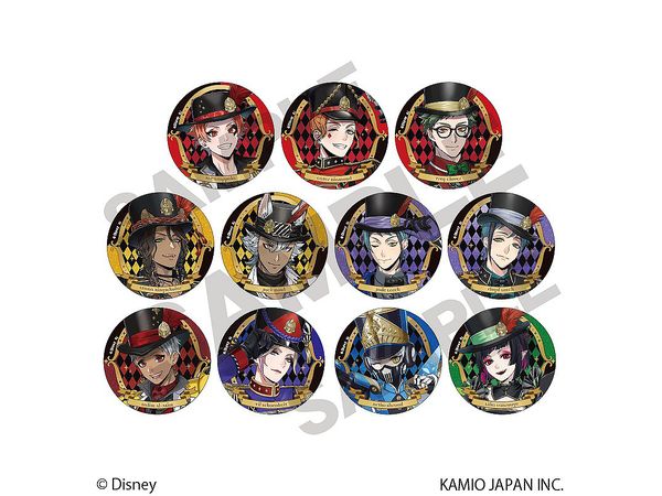 Disney Twisted Wonderland: Trading Glitter Can Badge Playful Dress Ver.: 1Box (11pcs)